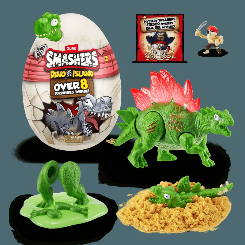 SMASHERS Interaktiivne üllatusmuna Mini Dino Island