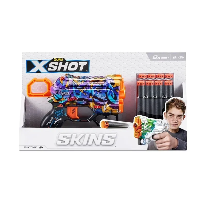 Rotaļu ierocis ar lodēm XSHOT Skins Menace 36515 ,krāsa-dizains tiek izvēlēts nejauši,