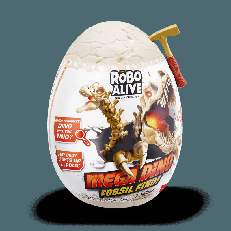 ROBOALIVE Interaktīvā rotaļlieta Mega dinozauru fosiliju pārsteigums