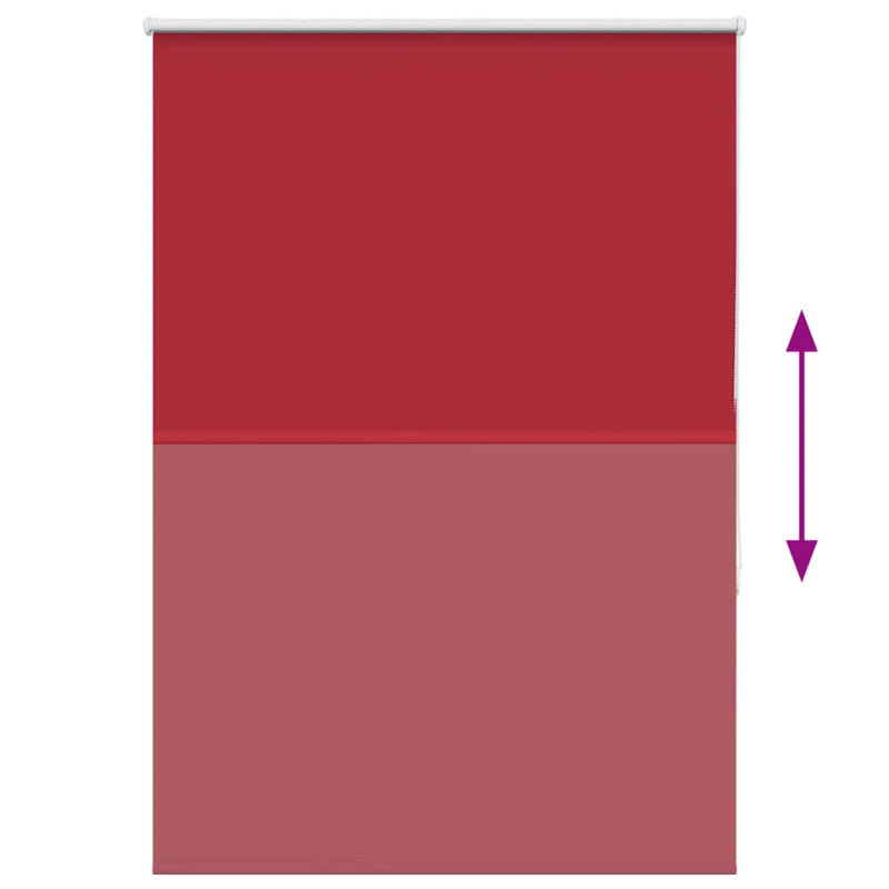 vidaXL rullo žalūzija sarkans 115x150 cm auduma platums 110,7 cm