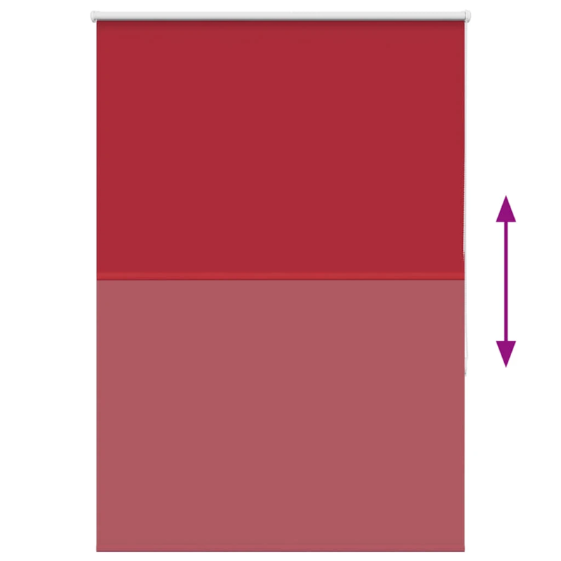 vidaXL rullo žalūzija sarkans 100x175 cm auduma platums 95,7 cm