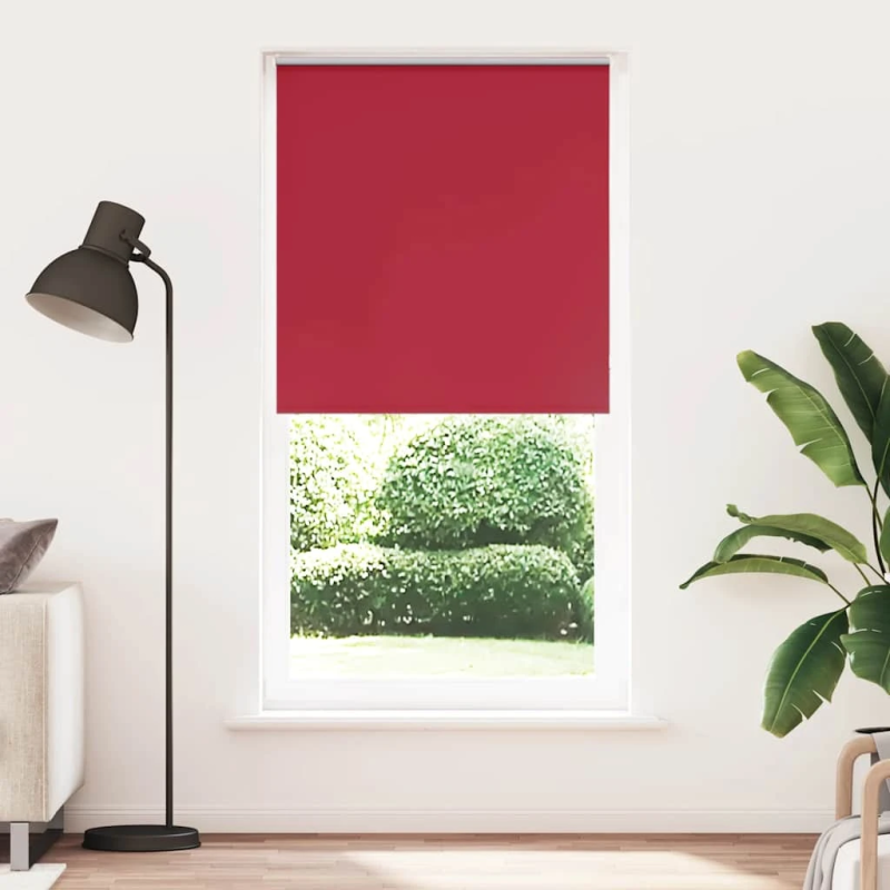 vidaXL rullo žalūzija sarkans 100x230 cm auduma platums 95,7 cm