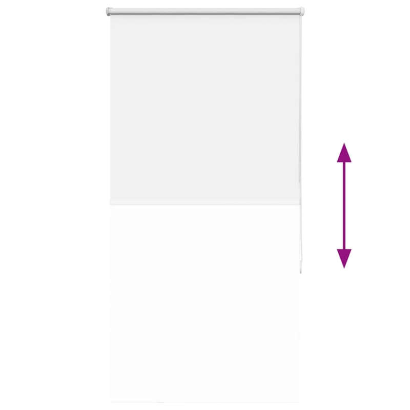 vidaXL rullo žalūzija balta 75x130 cm auduma platums 70,7cm poliesters