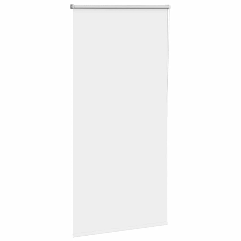 vidaXL rullo žalūzija balta 85x130 cm auduma platums 80,7cm poliesters