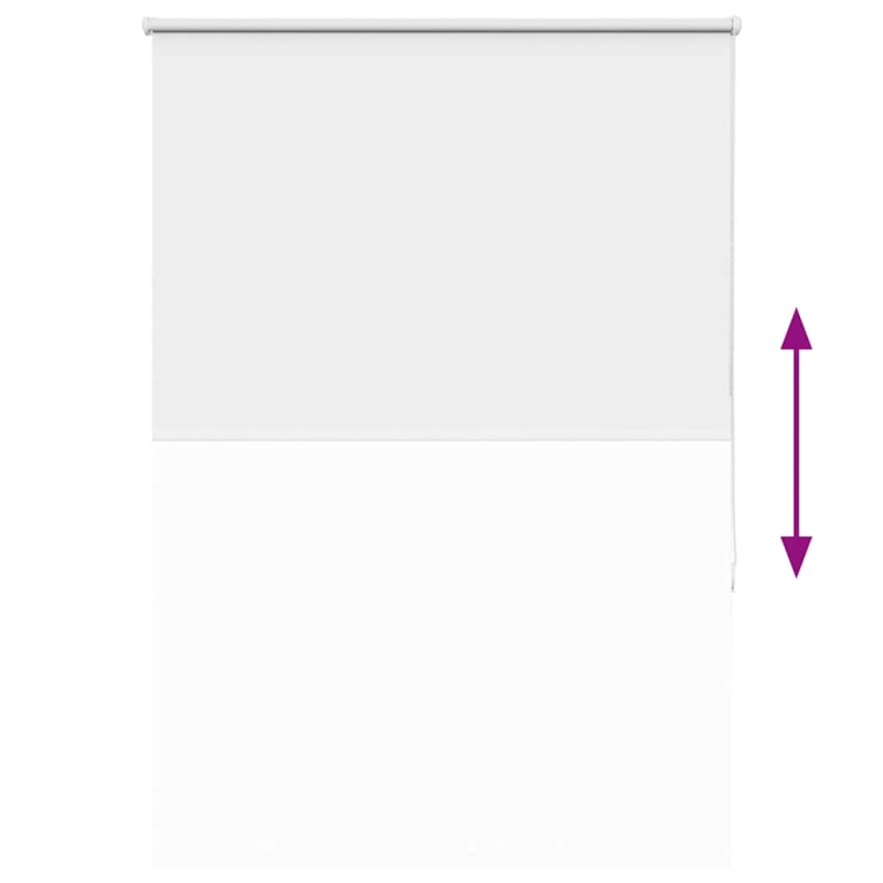 vidaXL rullo žalūzija balta 90x130 cm auduma platums 85,7cm poliesters