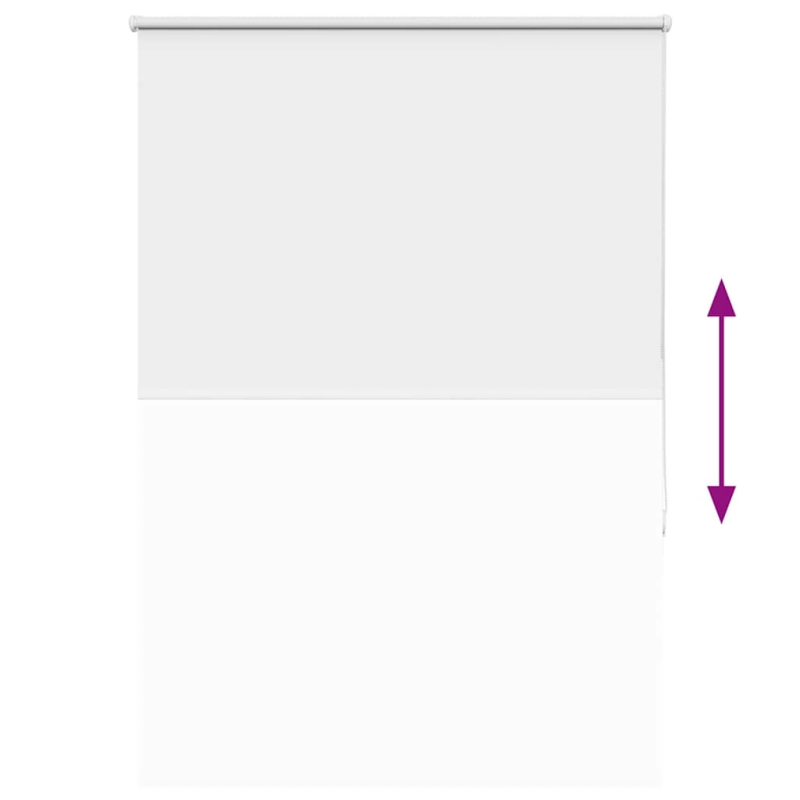 vidaXL rullo žalūzija balta 110x130 cm auduma platums 105,7 cm
