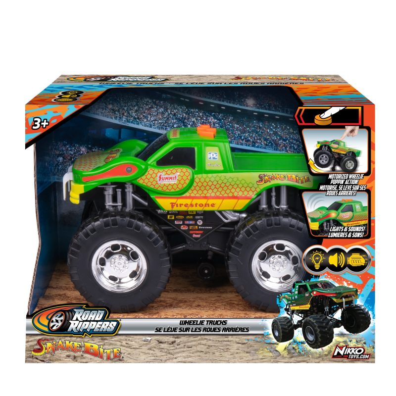 NIKKO ROAD RIPPERS Wheelie automašīna, Snakebite