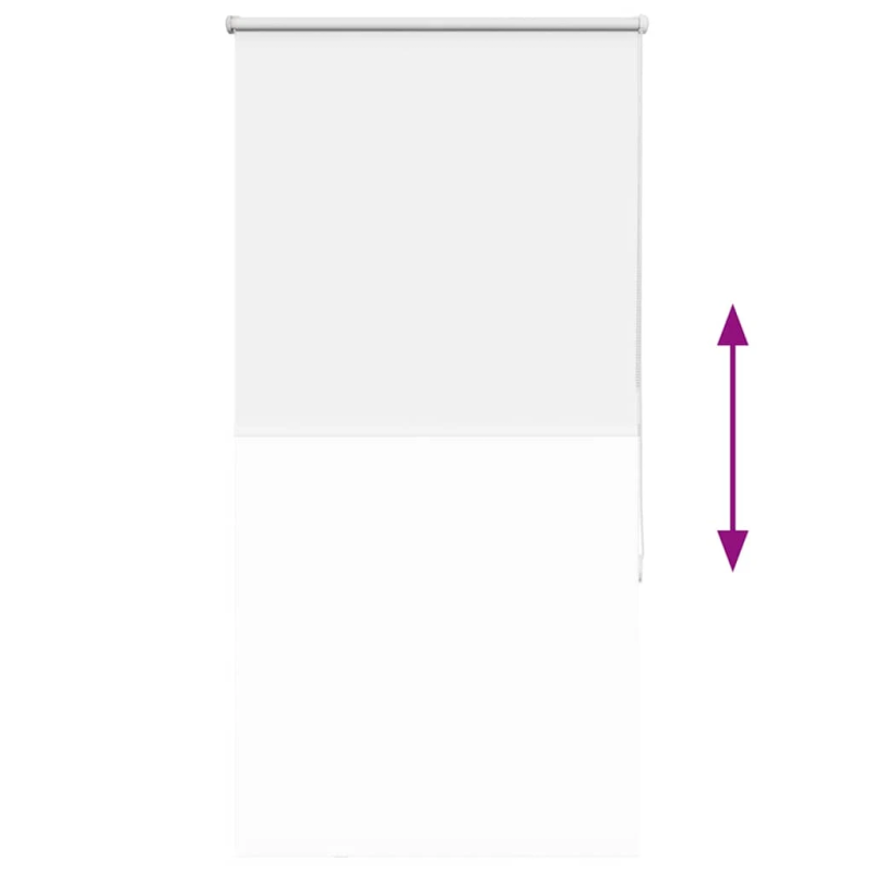 vidaXL rullo žalūzija balta 85x175 cm auduma platums 80,7cm poliesters