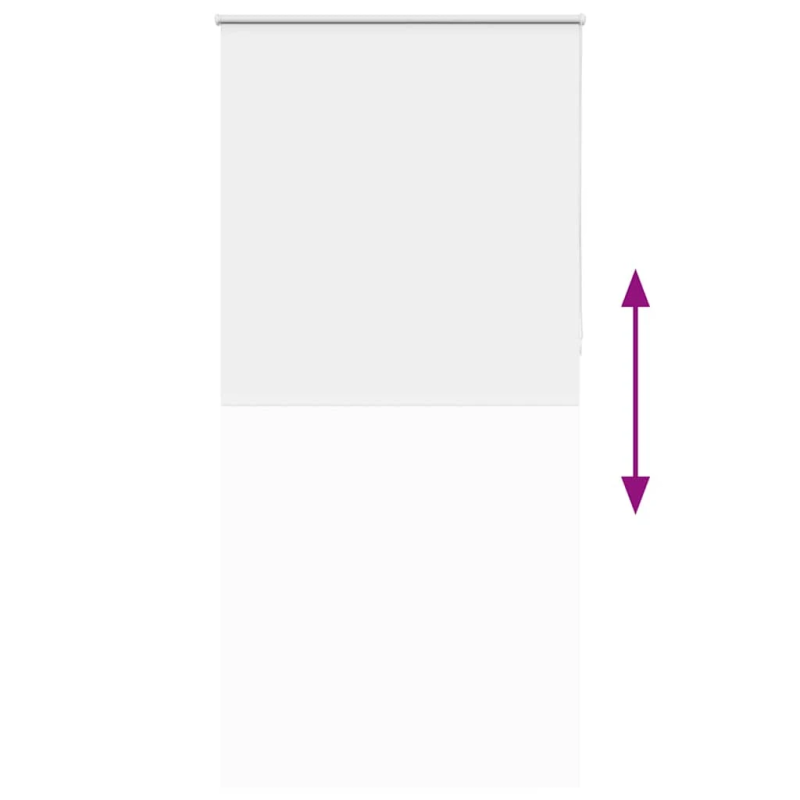 vidaXL rullo žalūzija balta 105x210 cm auduma platums 100,7 cm