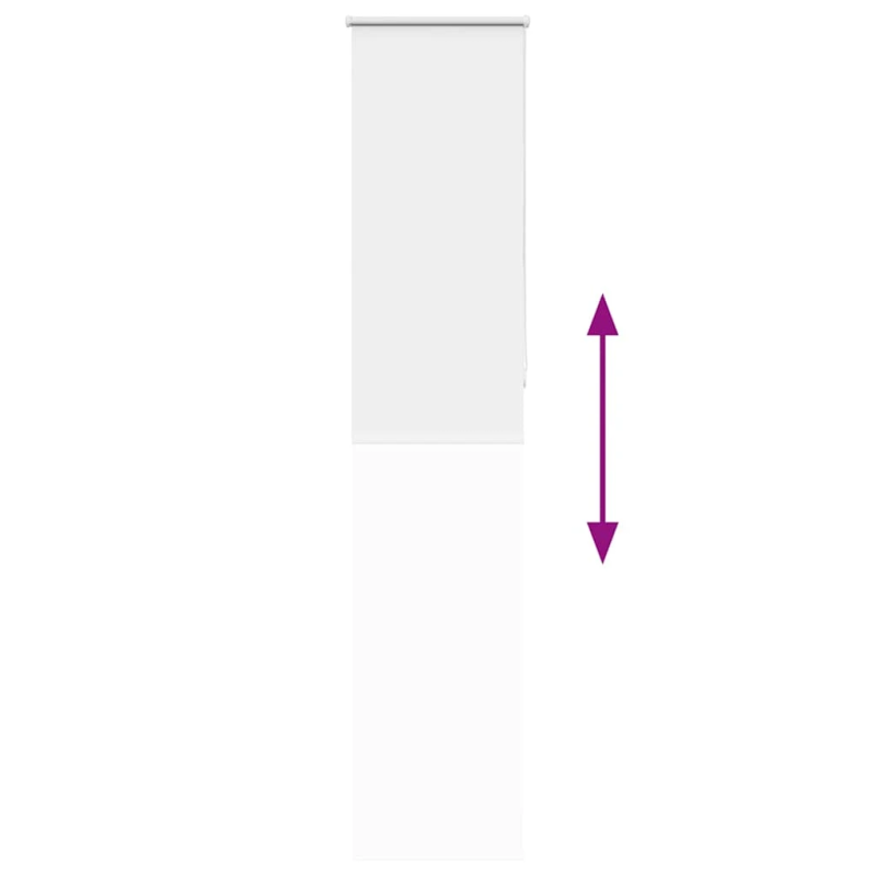 vidaXL rullo žalūzija balta 55x230 cm auduma platums 50,7cm poliesters