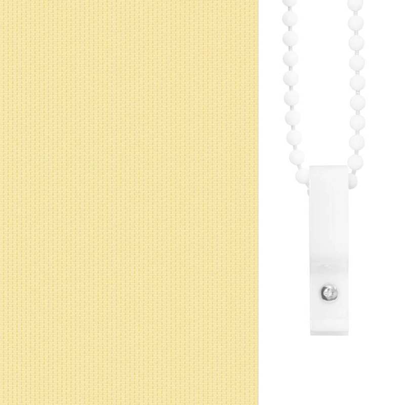 vidaXL Rullo žalūzija dzeltens 130x150 cm auduma platums 126,6 cm