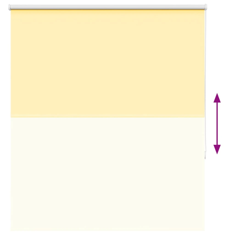 vidaXL Rullo žalūzija dzeltens 140x150 cm auduma platums 136,6 cm
