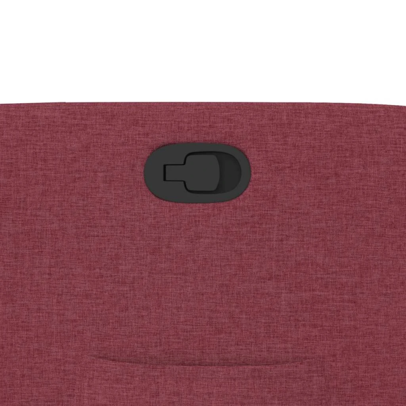 vidaXL atpūtas krēsls, atgāžams, vīnsarkans audums