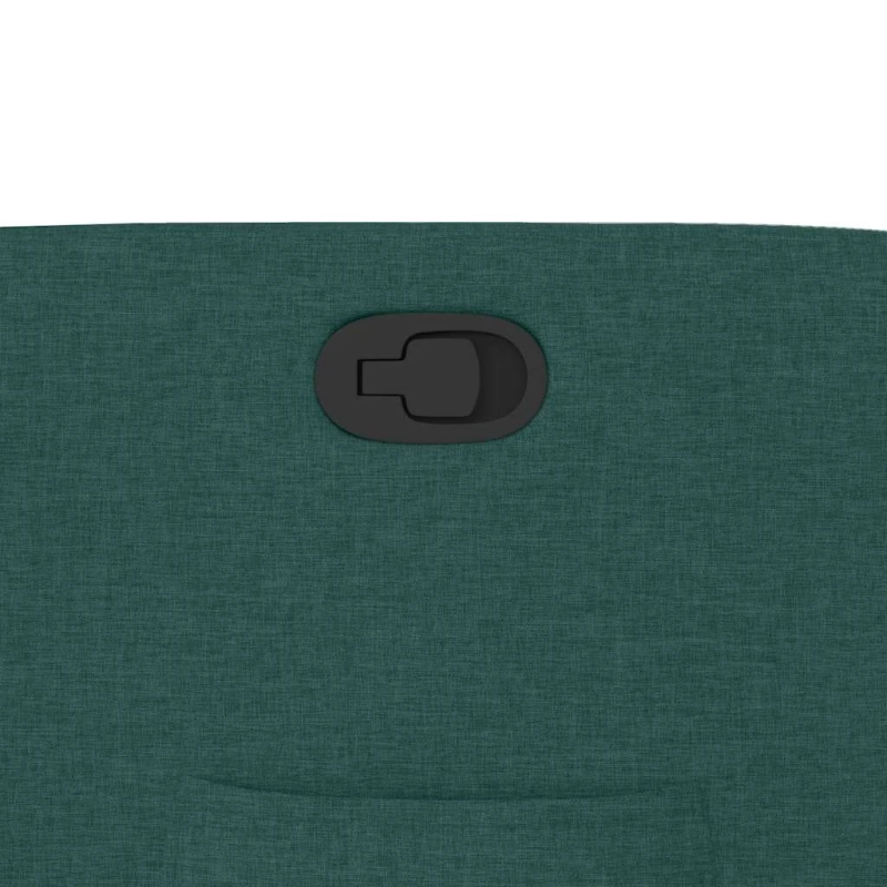 vidaXL atpūtas krēsls, atgāžams, tumši zaļš audums