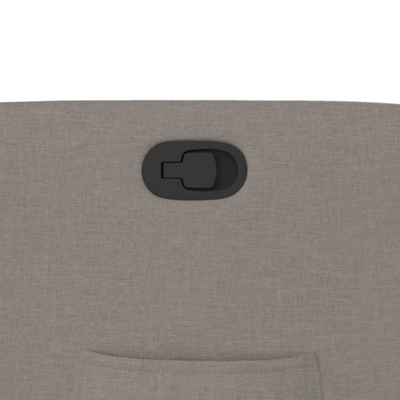 vidaXL atpūtas krēsls, atgāžams, pelēkbrūns audums