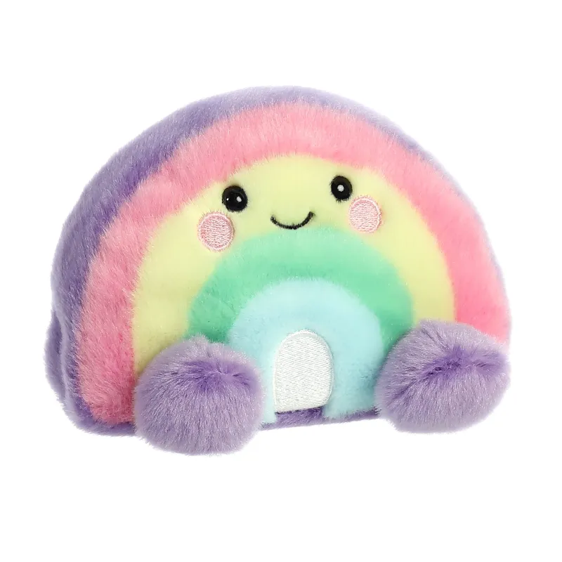 Pliušinis žaislas Aurora Palm Pals Rainbow, įvairių spalvų, 7 cm