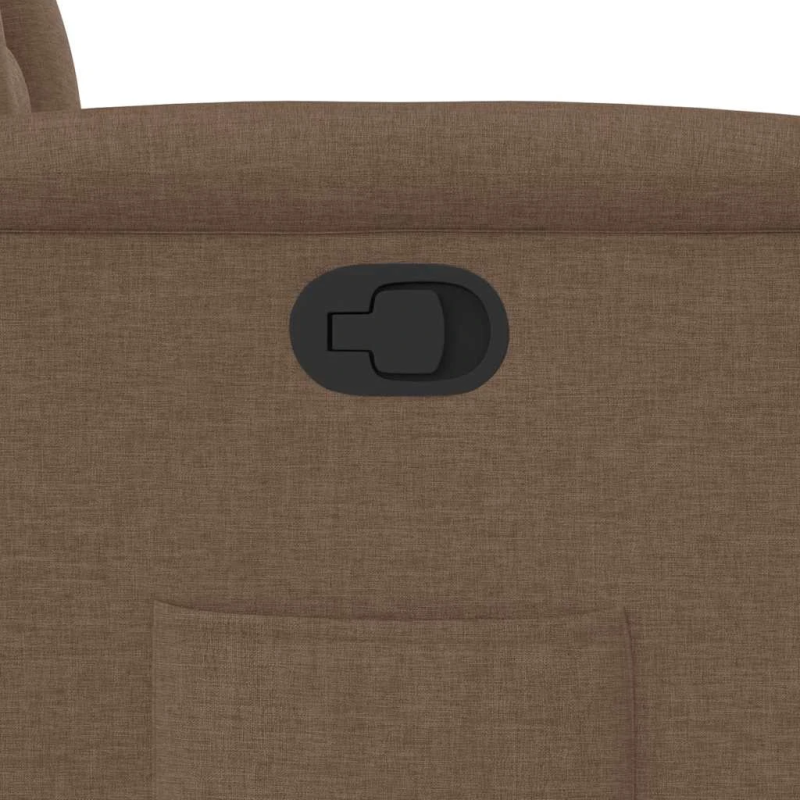 vidaXL atpūtas krēsls, atgāžams, brūns audums