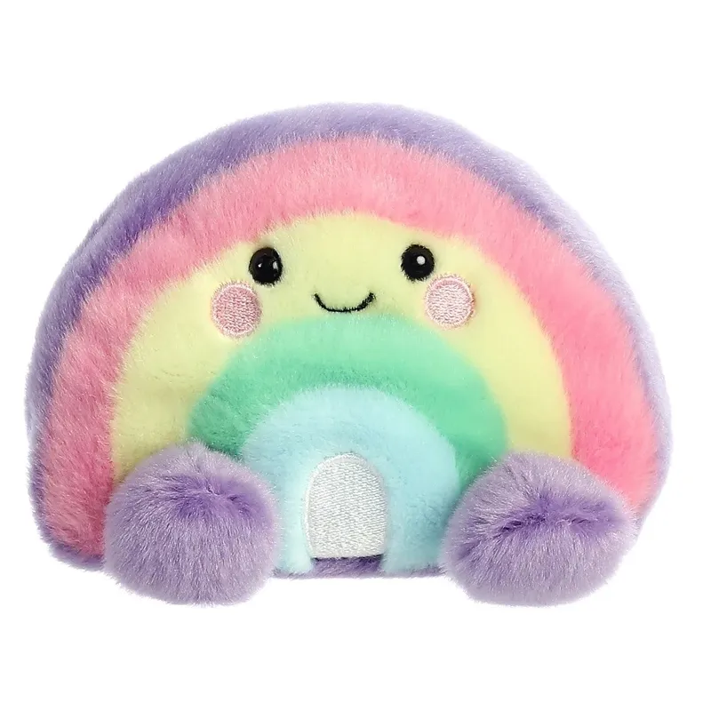 Pliušinis žaislas Aurora Palm Pals Rainbow, įvairių spalvų, 7 cm