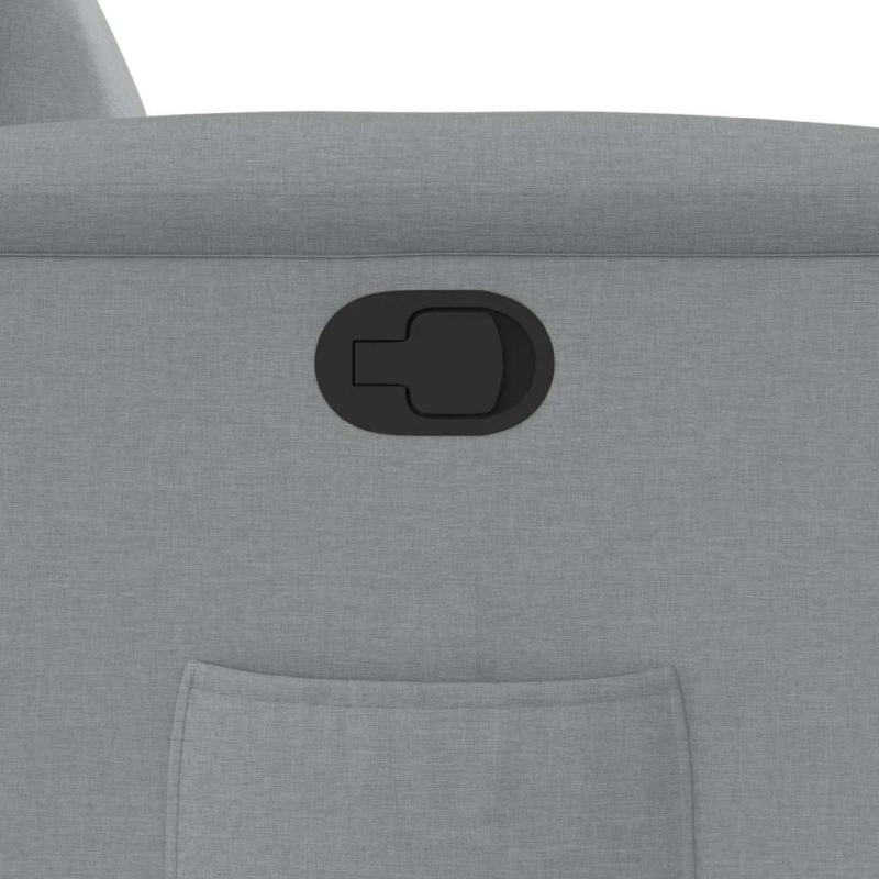 vidaXL atpūtas krēsls, atgāžams, gaiši pelēks audums