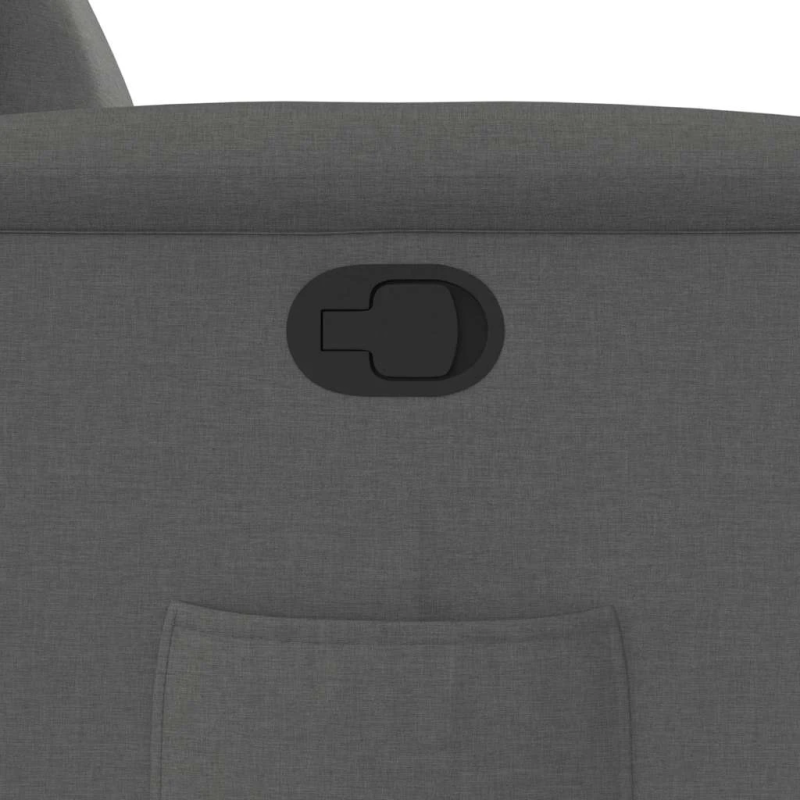 vidaXL atpūtas krēsls, atgāžams, tumši pelēks audums