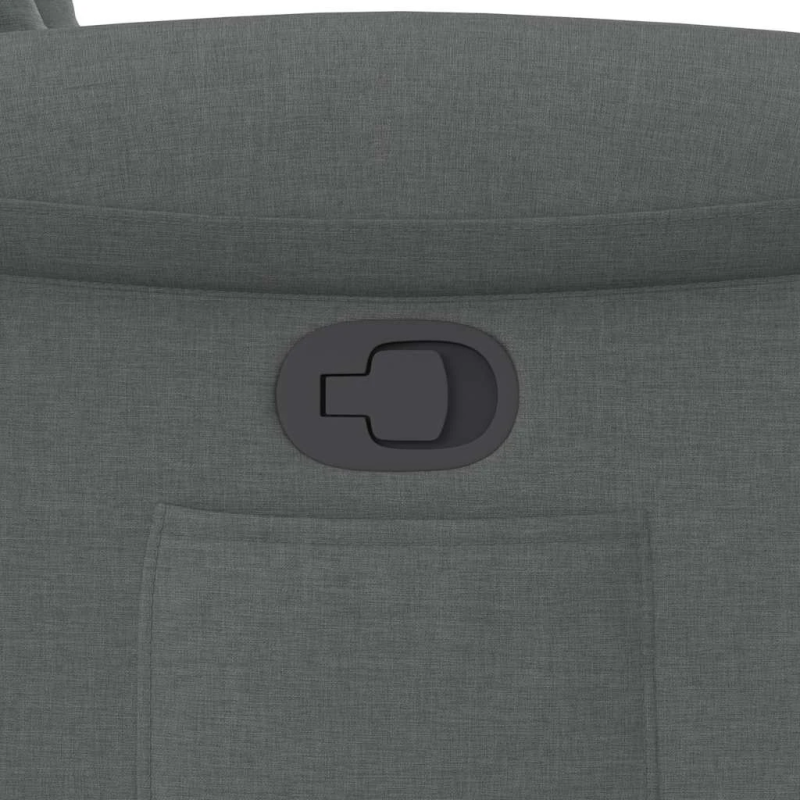 vidaXL atpūtas krēsls, atgāžams, tumši pelēks audums