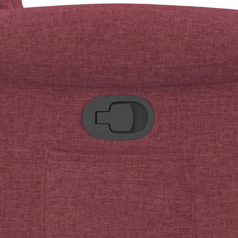 vidaXL atpūtas krēsls, atgāžams, vīnsarkans audums