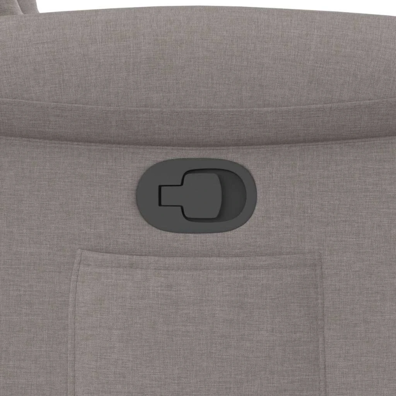 vidaXL atpūtas krēsls, atgāžams, pelēkbrūns audums