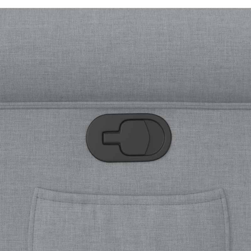 vidaXL atpūtas krēsls, atgāžams, gaiši pelēks audums