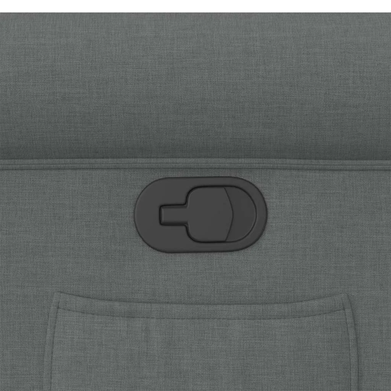 vidaXL atpūtas krēsls, atgāžams, tumši pelēks audums