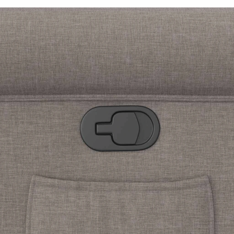 vidaXL atpūtas krēsls, atgāžams, pelēkbrūns audums