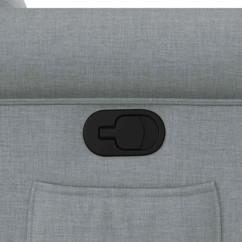 vidaXL atpūtas krēsls, atgāžams, gaiši pelēks audums