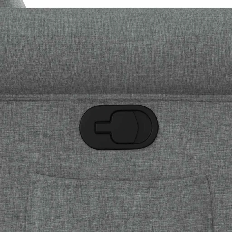 vidaXL atpūtas krēsls, atgāžams, tumši pelēks audums