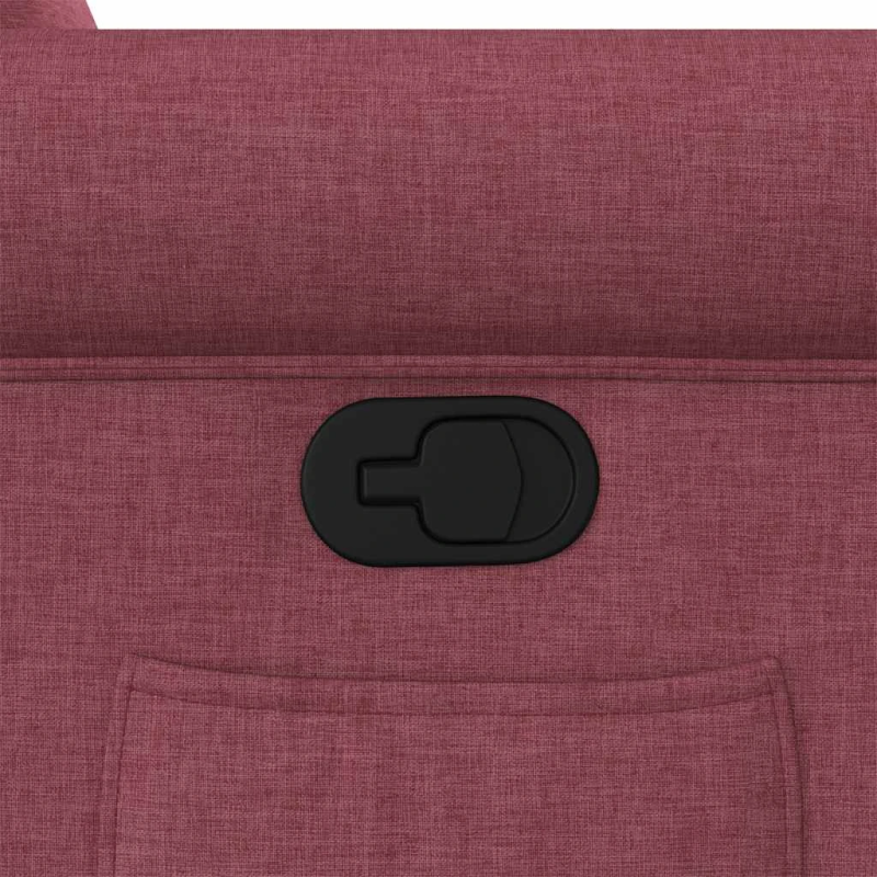 vidaXL atpūtas krēsls, atgāžams, vīnsarkans audums