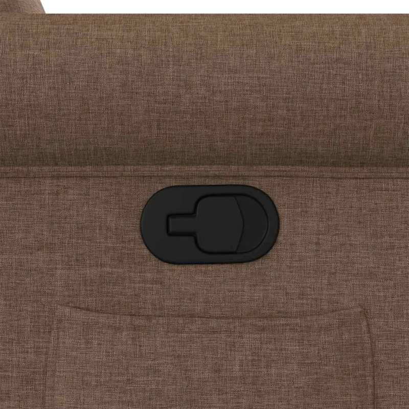 vidaXL atpūtas krēsls, atgāžams, brūns audums