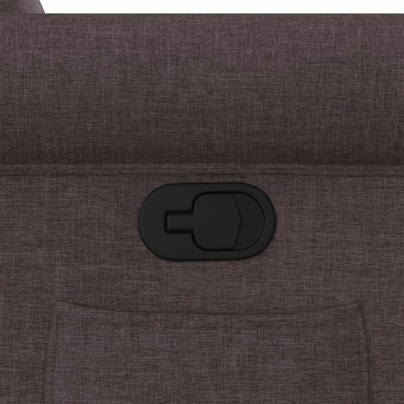 vidaXL atpūtas krēsls, atgāžams, tumši brūns audums