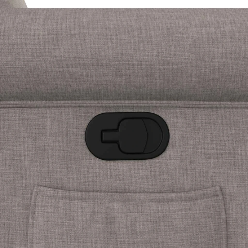 vidaXL atpūtas krēsls, atgāžams, pelēkbrūns audums