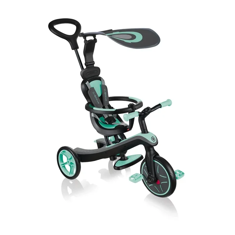 Triratukas Globber Explorer 4 in 1, žalia sp.