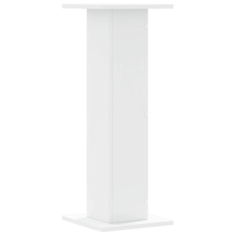 vidaXL augu statīvi, 2 gab., balti, 30x30x80 cm, inženierijas koks