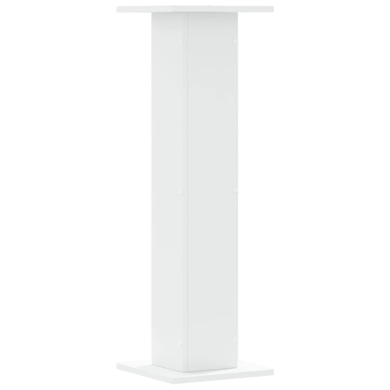 vidaXL augu statīvi, 2 gab., balti, 30x30x95 cm, inženierijas koks