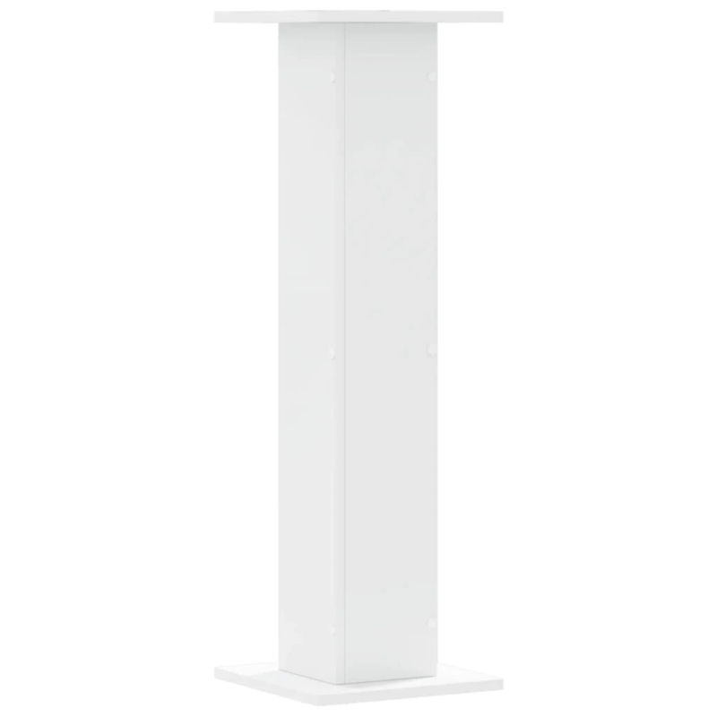 vidaXL augu statīvi, 2 gab., balti, 30x30x95 cm, inženierijas koks