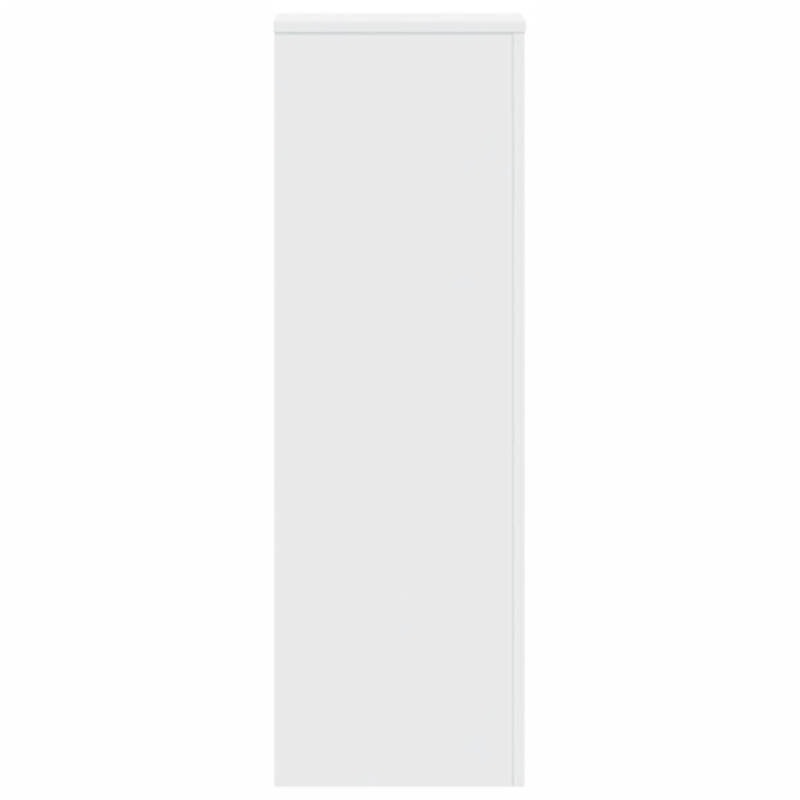 vidaXL augu plaukti, 2 gab., balti, 33x33x100 cm, inženierijas koks