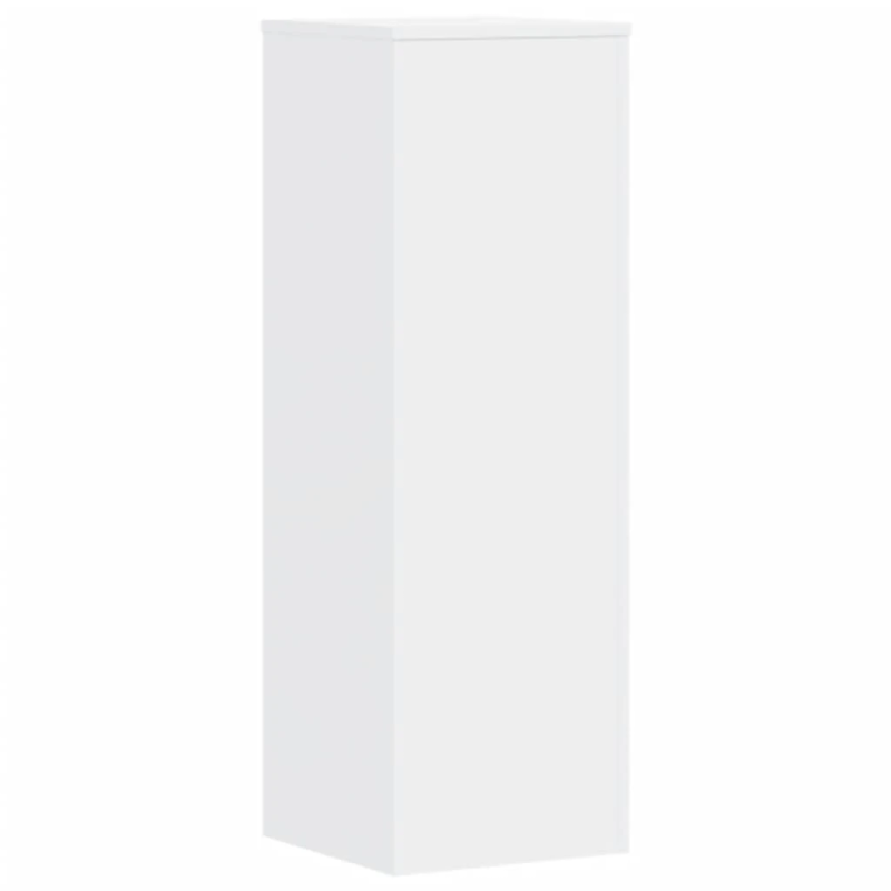 vidaXL augu plaukti, 2 gab., balti, 33x33x100 cm, inženierijas koks