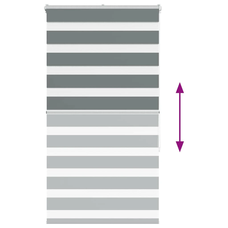vidaXL žalūzijas zebra 80x150 cm auduma platums 75,9 cm poliesters