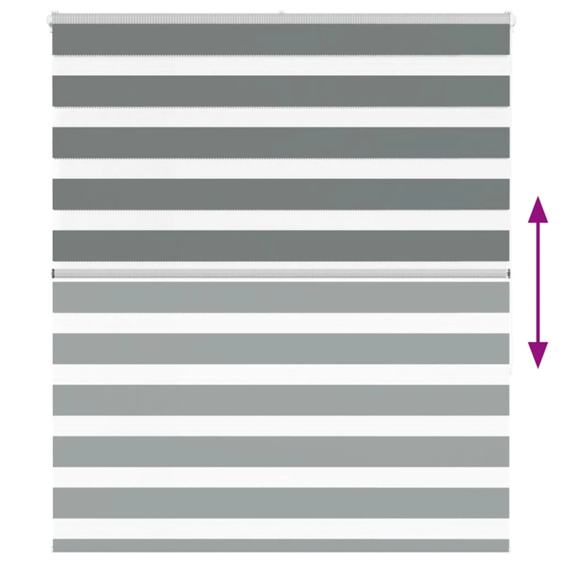 vidaXL žalūzijas zebra 125x150 cm auduma platums 120,9 cm poliesters