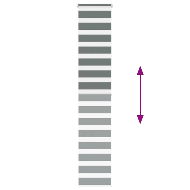 vidaXL žalūzijas zebra 45x200 cm auduma platums 40,9 cm poliesters