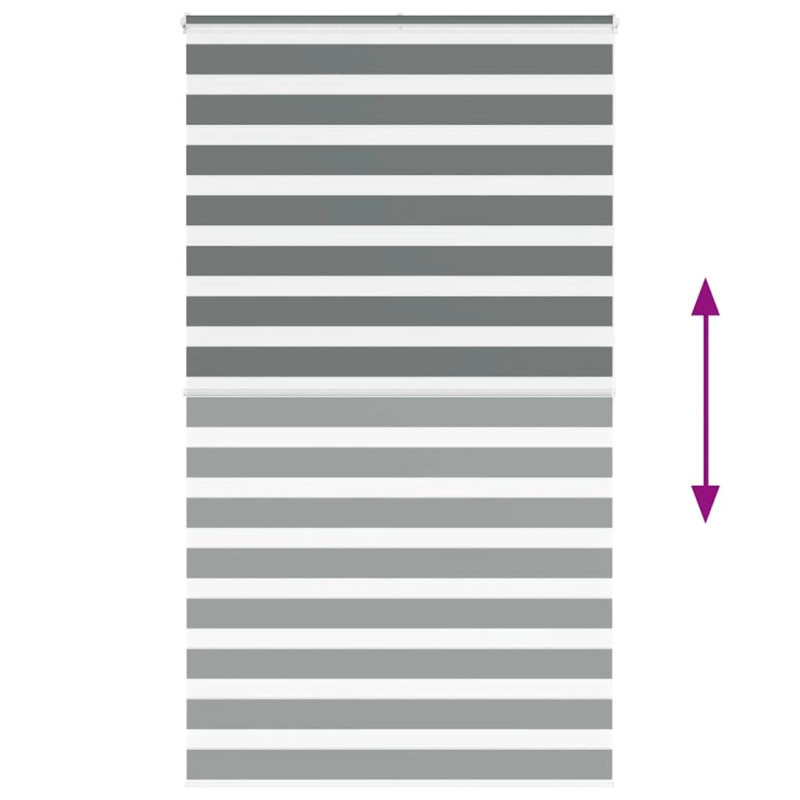 vidaXL žalūzijas zebra 130x200 cm auduma platums 125,9 cm poliesters