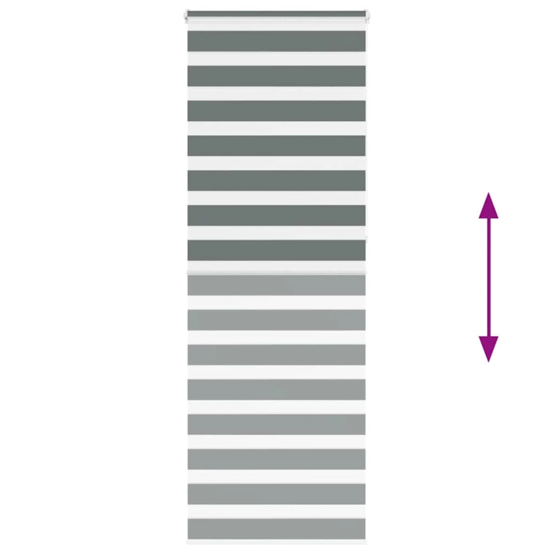 vidaXL žalūzijas zebra 80x230 cm auduma platums 75,9 cm poliesters