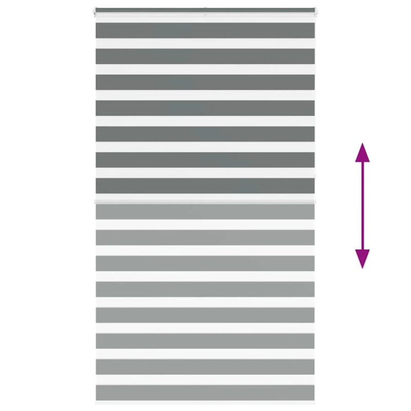 vidaXL žalūzijas zebra 130x230 cm auduma platums 125,9 cm poliesters