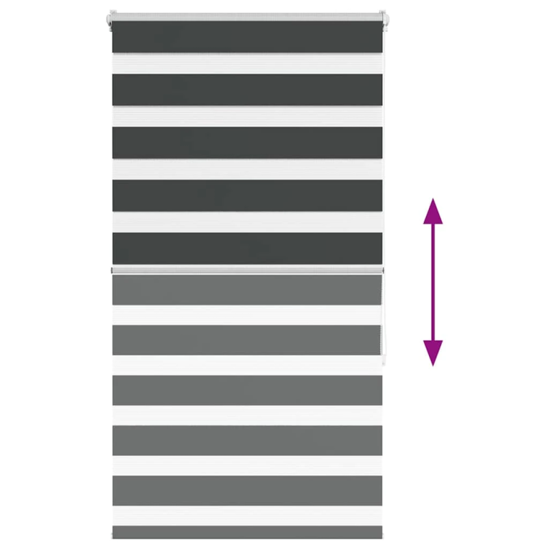vidaXL žalūzijas zebra 80x150 cm auduma platums 75,9 cm poliesters