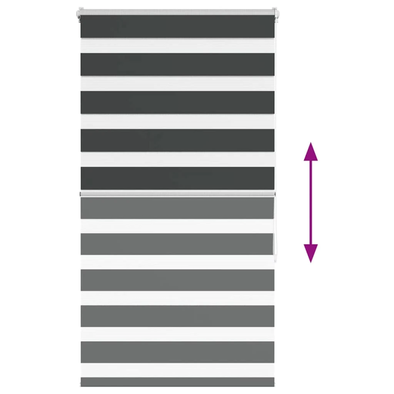 vidaXL žalūzijas zebra 85x150 cm auduma platums 80,9 cm poliesters